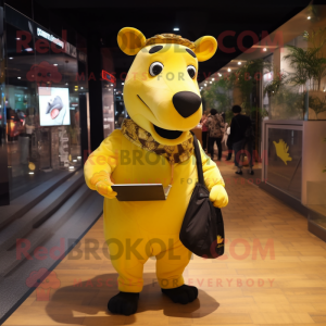 Gouden Tapir mascotte...