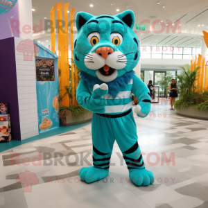 Postava maskota Teal Tiger...