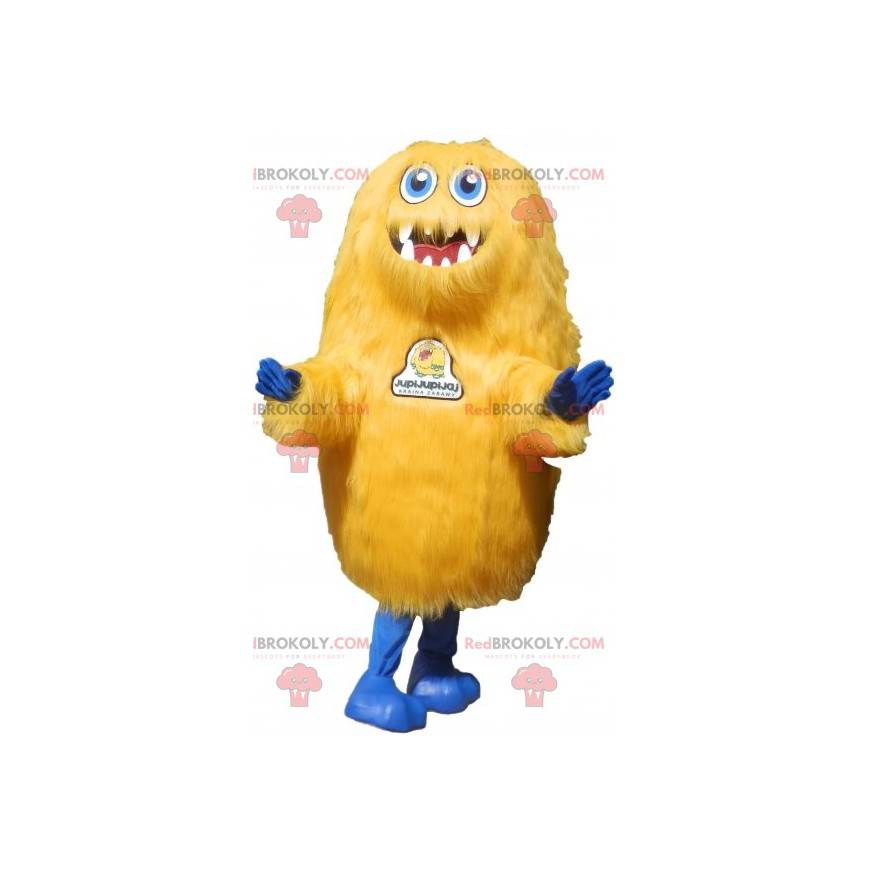 Hairy yellow creature mascot. Grizzly mascot - Redbrokoly.com