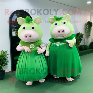 Postava maskota Olive Pig...