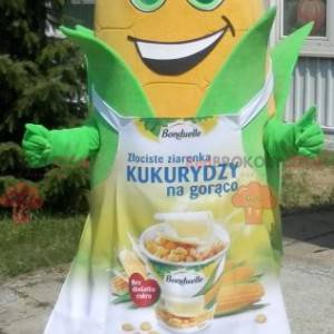 Giant corn ear mascot with an apron - Redbrokoly.com
