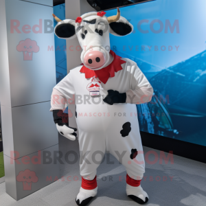 White Holstein Cow mascotte...