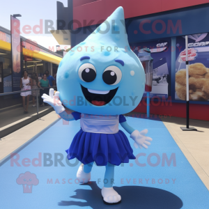Blue Ice Cream maskot...