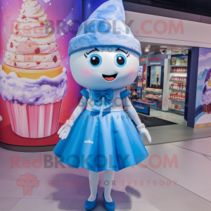 Blue Ice Cream mascotte...