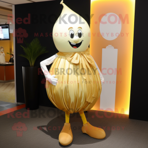 Gold Onion maskot drakt...