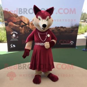 Maroon Dingo mascotte...