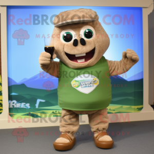 Tan Green Beer mascotte...