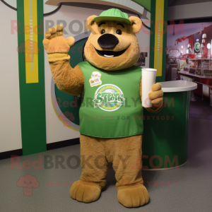 Tan Green Beer maskot drakt...