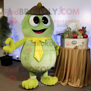 Oliven bryllupskage maskot...