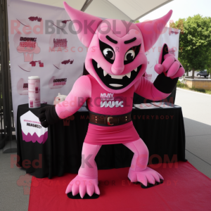 Roze vampier mascotte...