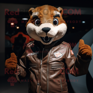 Rust Mongoose maskot kostym...