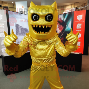Gouden Demon mascotte...
