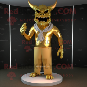 Gold Demon maskot...