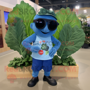 Blue Cabbage Leaf mascotte...