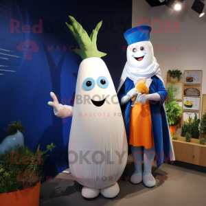 Blå gulerod maskot kostume...