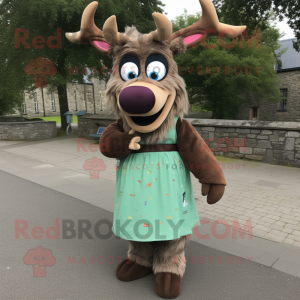  Irish Elk maskot kostym...