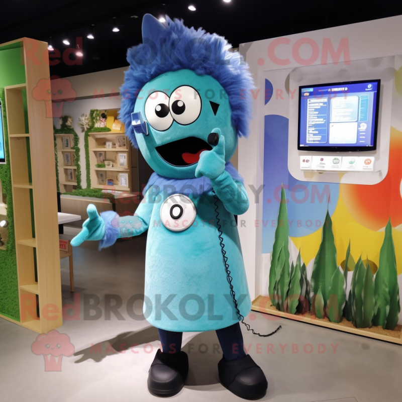 nan Phone mascot costume character dressed with a Jumpsuit and Hairpins nan Phone mascot costume character dressed with a Jumpsuit and Hairpins