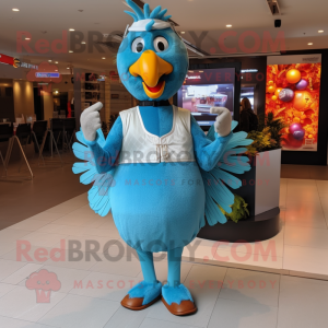 Sky Blue Turkey mascotte...