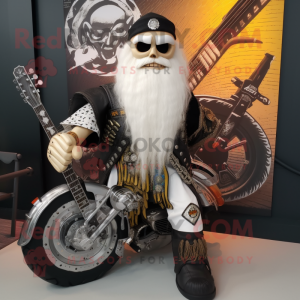 Hvid Celtic Harpe maskot...