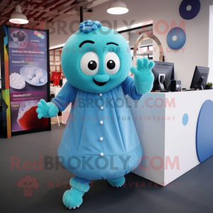 Cyan Meatballs maskot...