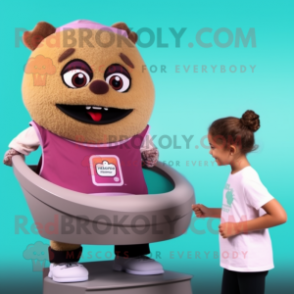 Tan Raspberry mascot costume character dressed with a Tank Top and Watches