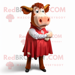 Czerwona krowa Hereford w...