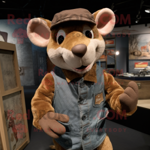 Rust Rat mascotte kostuum...