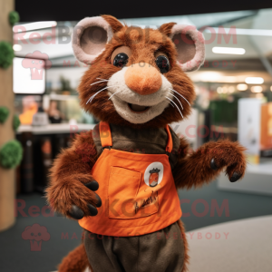 Rust Rat mascotte kostuum...