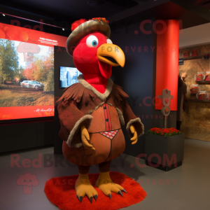 Rood Turkije mascotte...