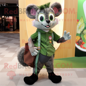 Forest Green Aye-Aye maskot...