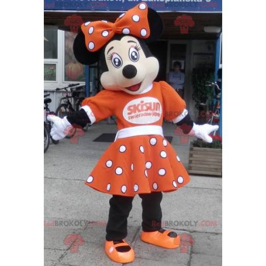 Mascot Minnie famoso ratón de Disney. Disfraz de Disney -