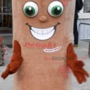 Mascotte de saucisse géante. Mascotte de charcuterie -