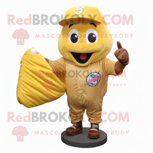 Gold Baseball Glove maskot...