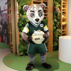 Olive Civet maskot kostume...