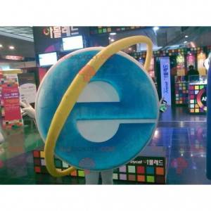 Mascote do computador Internet Explorer