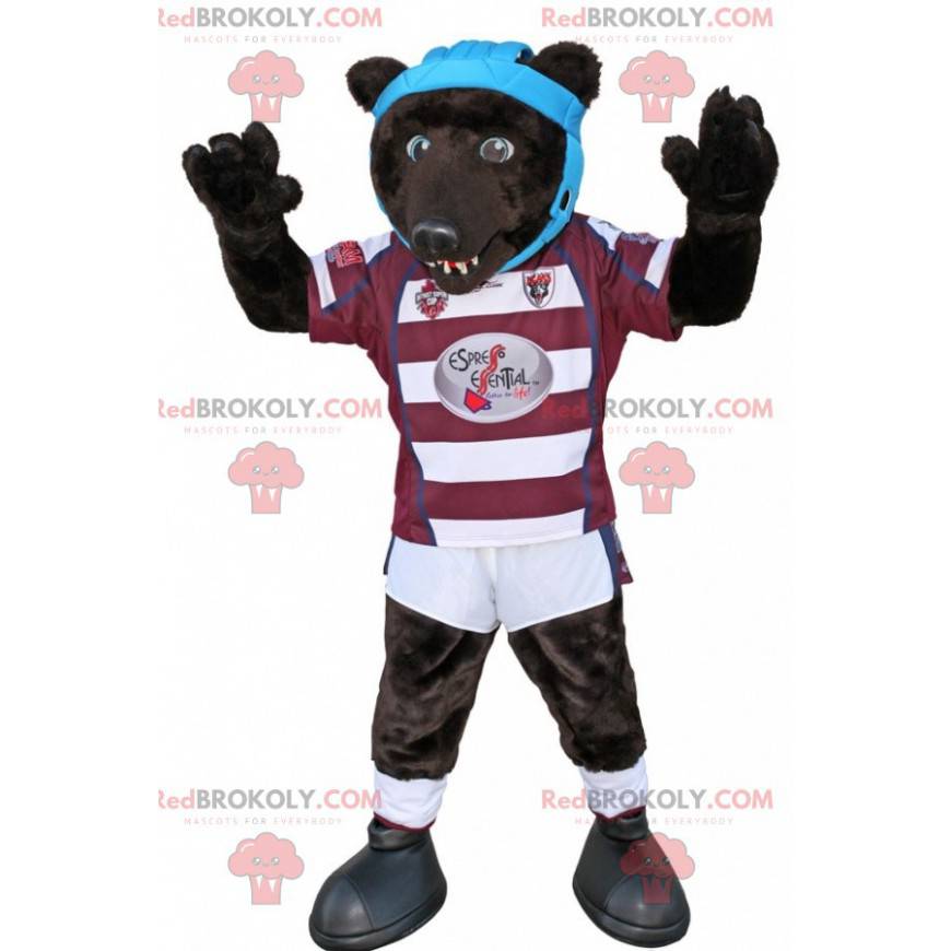 Brown bear mascot in sportswear - Redbrokoly.com Brown bear mascot in sportswear - Redbrokoly.com