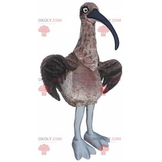 Mascot Curlew. Brun fugl maskot - Redbrokoly.com