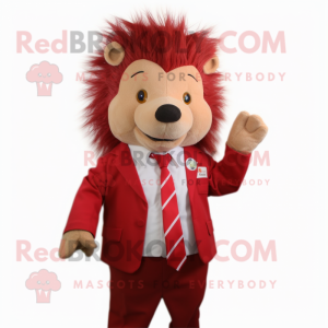 Red Hedgehog mascotte...