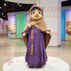 nan Pendant mascot costume character dressed with a Pleated Skirt and Shawls