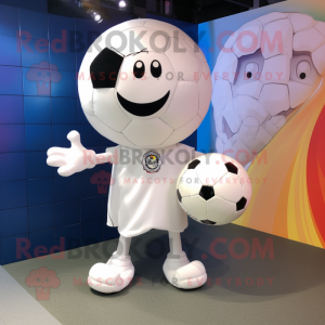 White Soccer Ball maskot...