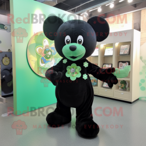 Black Four Leaf Clover...