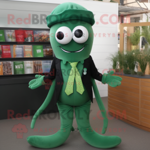 Forest Green Squid mascotte...