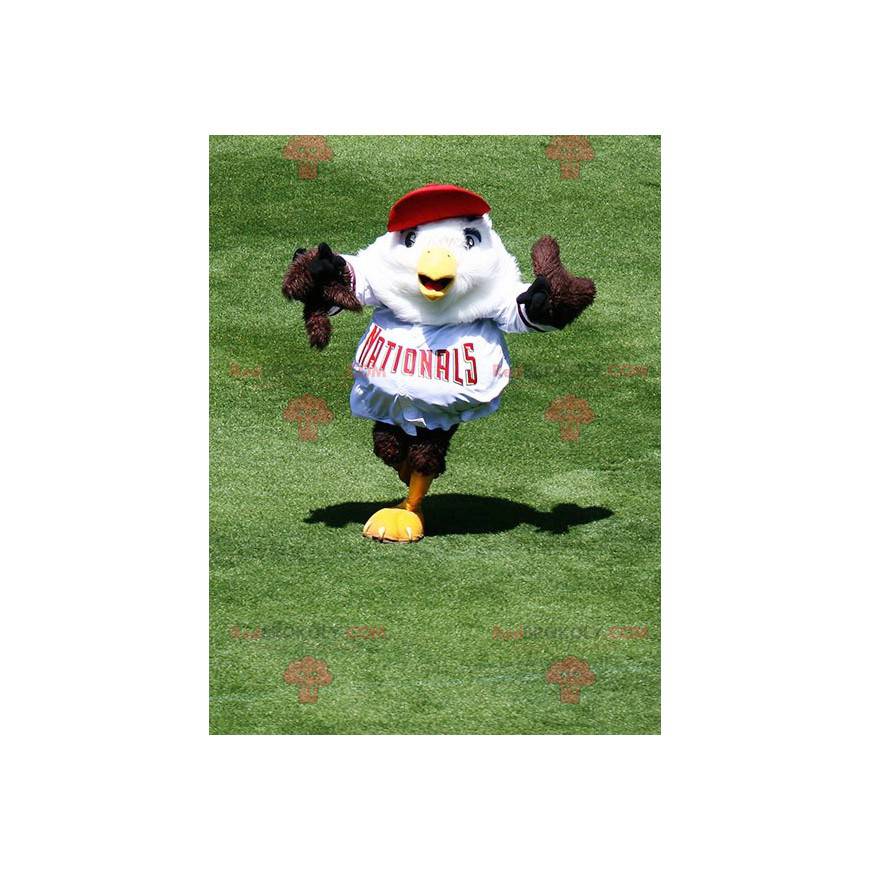Brown and white bird eagle mascot - Redbrokoly.com