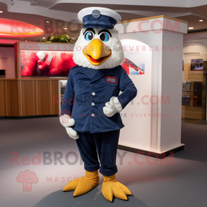 Navy Hens maskot kostume...