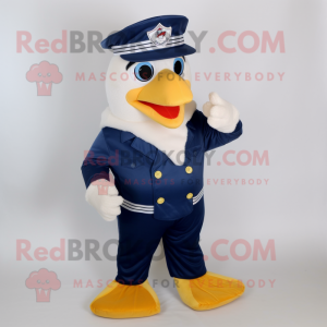 Navy Hens maskot kostume...