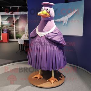 Purple Gull maskot drakt...