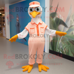 Peach Gull mascotte kostuum...