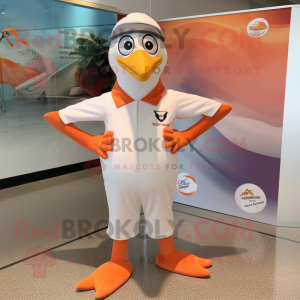 Peach Gull mascotte kostuum...