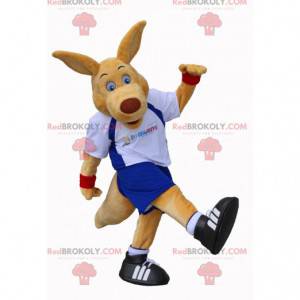 Mascote canguru gigante em roupas esportivas - Redbrokoly.com