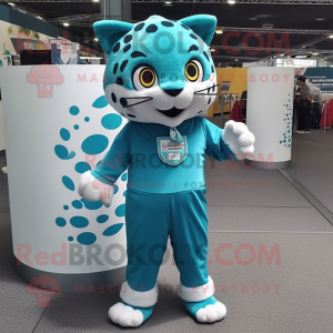 Cyaan Jaguar mascotte...